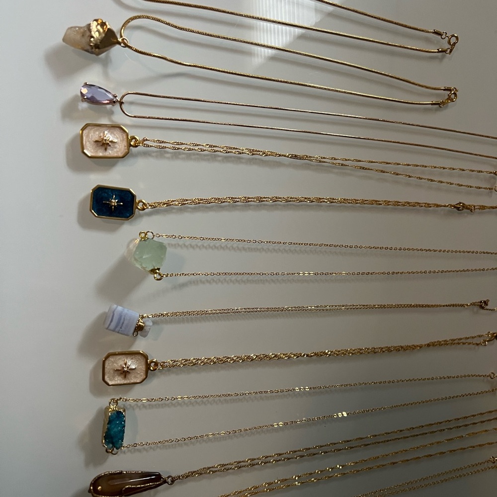 Elegant Gold and Gemstone Necklaces